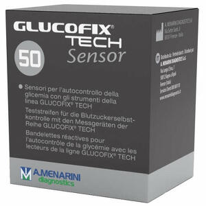 A.menarini - Strisce misurazione glicemia glucofix tech sensor 50 pezzi