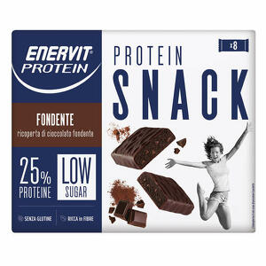 Enervit - Protein snack fondente low sugar astuccio 8 x 27 g