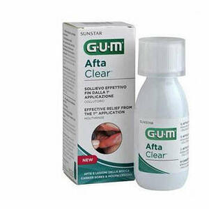Gum - Aftaclear rinse 120 ml collutorio