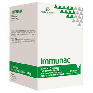 Nutrifarma - Immunac 14 bustine 10 g con succo di mirtillo