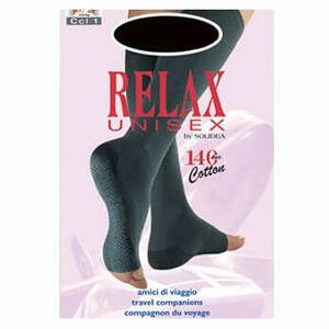 Solidea - Relax unisex 140 gambaletto cotton punta aperta natur 3 l