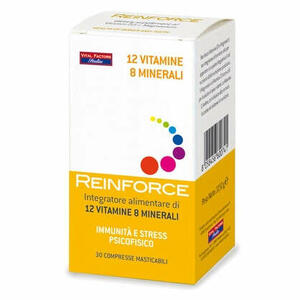 Reinforce - 12 vitamine + 8 minerali 30 compresse masticabili