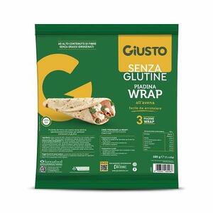 Giusto - Senza glutine wrap con avena 3 pezzi da 60 g