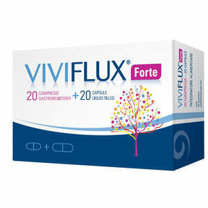 Neuraxpharm italy - Viviflux forte 20 compresse gastroresistenti + 20 capsule liquid filler