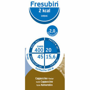 Fresubin2 kcaldrink - Fresubin 2 kcal drink cappuccino 4 flaconi x 200 ml