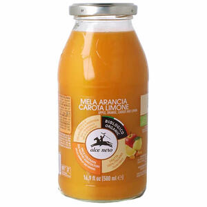 Alce nero - Succo 100% mela arancia carota limone bio 500 ml