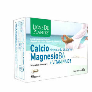 Calcio magnesio b6  + vitamina d3 - Calcio + magnesio b6 + vitamina d3 60 capsule