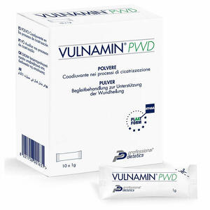 Vulnamin pwd - Medicazione interattiva in polvere di sodio jaluronato e aminoacidi 10 stick pack