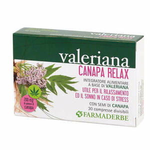 Valeriana canapa relax - 30 compresse divisibili