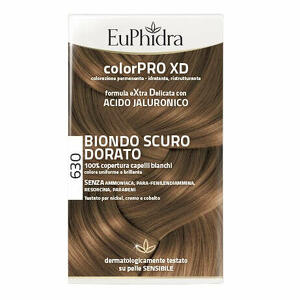 Euphidra - Euphidra colorpro xd 630 biondo scuro dorato gel colorante capelli in flacone + attivante + balsamo + guanti