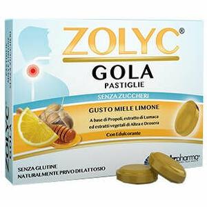 Zolyc - Gola miele/limone senza zuccheri 36 pastiglie