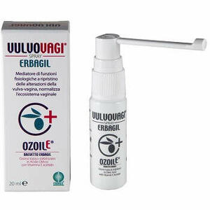Erbagil - Vulvovagi spray per vulvovaginiti e secchezza vaginale 20 ml