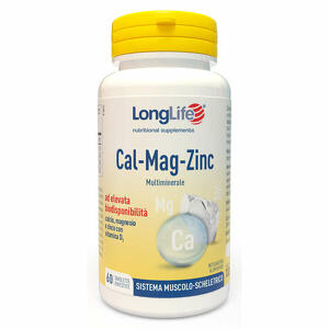 Long life - Longlife calcio magnesio zinco 60 tavolette
