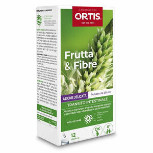 Ortis frutta & fibre - Frutta & fibre azione delicata 12 stick