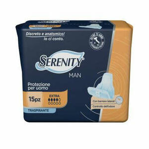 Serenity - Pannolino  light man extra con adesivo o altro fissaggio 15 pezzi