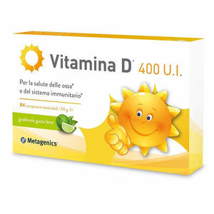 Metagenics - Vitamina d 400 ui 84 compresse masticabili gusto lime