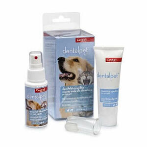 Dentalpet - Kit dentifricio 50ml+spray orale 50ml+1 ditale