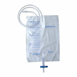 Teleflex medical - Sacca di drenaggio letto per incontinenza 2000ml in pvc con valvola di non ritorno e scarico con tubo di raccordo 90cm 30 pezzi riutilizzabile