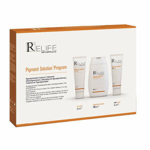 Relife - Pigment solution program kit day cream 30 ml + night cream 30 ml + cleanser 100 ml nuovo packaging multilingua