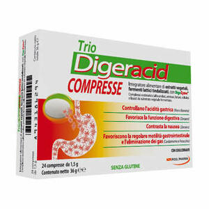 Pool pharma - Trio digeracid 24 compresse