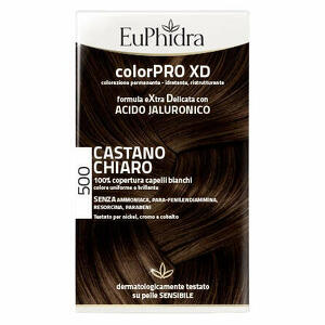 Euphidra - Euphidra colorpro xd 500 cast chiaro gel colorante capelli in flacone + attivante + balsamo + guanti