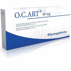 O.c. art 40 mg - Siringa intra-articolare oc art acido ialuronico 40 mg 2ml