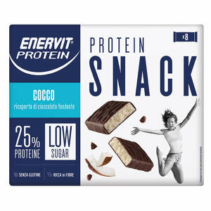 Enervit - Protein snack cocco low sugar  astuccio 8 x 27 g