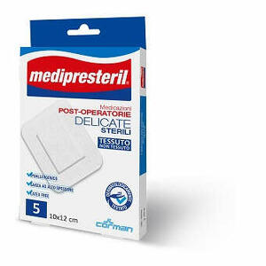 Medi presteril - Medicazione post operatoria medipresteril delicata tnt 10x12cm 5 pezzi