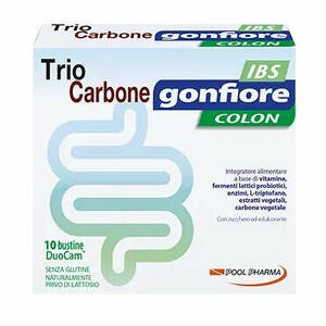 Triocarbone - Gonfiore ibs 10 buste duocam da 2 g + 1,5 g
