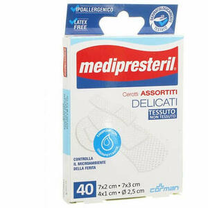 Medi presteril - Medipresteril cerotti delicati assortiti 4 formati 40 pezzi