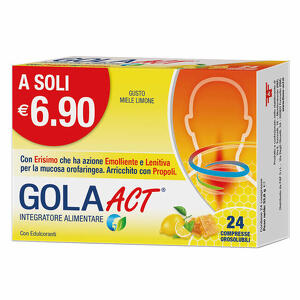 F&f - Gola act miele e limone 24 compresse orosolubili