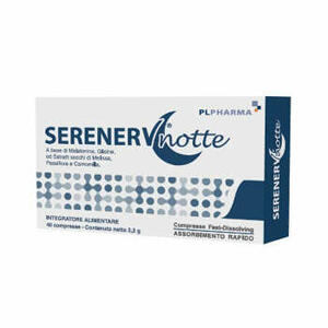 Serenerv notte - 40 compresse 0,8 mg