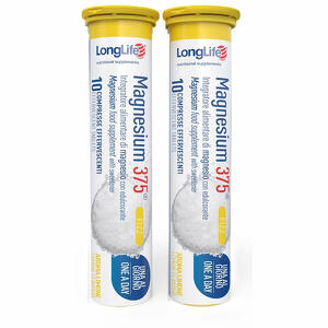 Long life - Longlife magnesium 375 fizz 20 compresse effervescenti