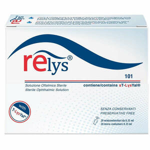 Relys - Monodose soluzione oftalmica 20 minicontenitori da 0,35 ml senza conservanti