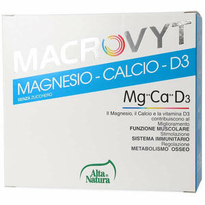 Alta natura - Macrovyt magnesio/calcio/vitamina d3 18 bustine
