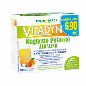 Vitadyn - Magnesio potassio alkalino senza zucchero 10 bustine