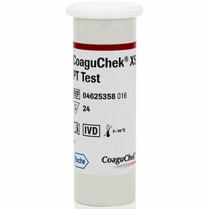 Coaguchek - Strisce reattive per dispositivo autodiagnostico  xs pt test 24 pezzi