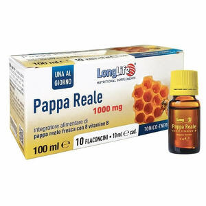Long life - Longlife pappa reale + vitamina b 10 flaconcini 10 ml