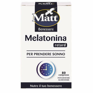 Matt benessere melatonina retard - 80 compresse
