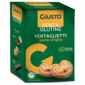 Giusto - Senza glutine ventaglietti 6 pezzi da 25 g