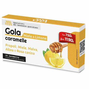 Sanavita - Gola miele & limone 24 caramelle