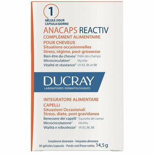 Ducray - Anacaps reactiv capelli situazione occasionale 30 capsule