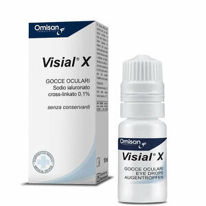 Visial x - Gocce oculari  acido ialuronico cross-linkato 0,1% 10 ml