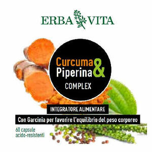 Erba vita - Curcuma&piperina complex 60 capsule