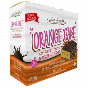 Orange cake - Merendina all'arancia con copertura di cioccolato fondente 4x50g