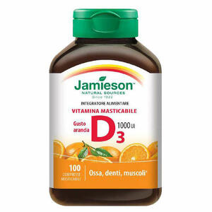 Biovita - Jamieson vitamina d masticabile arancia 100 compresse