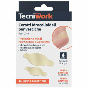 Tecniwork - Cerotti idrocolloidali per vesciche 5 pezzi