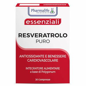 Essenziali resveratrolo puro - Resveratolo puro 30 compresse