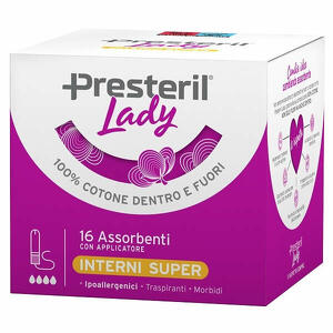 Lady presteril - Assorbente interno compact super plus 16 pezzi