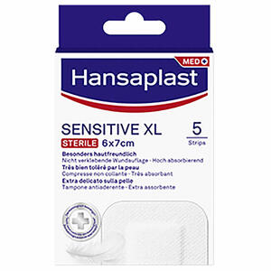 Hansaplast - Cerotto  sensitive xxl 10 pezzi